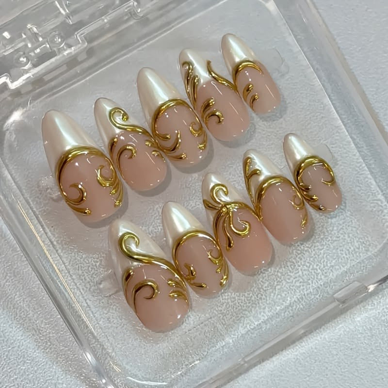 Handmade 10 PCsNail Set- HM08