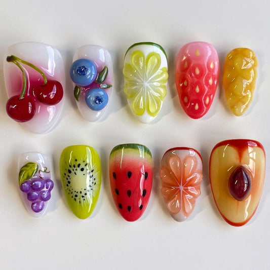 Handmade 10 PCsNail Set- HM015
