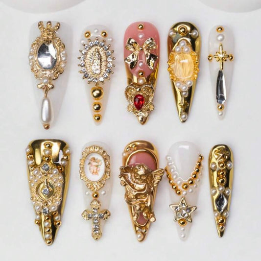 Handmade 10 PCsNail Set- HM014